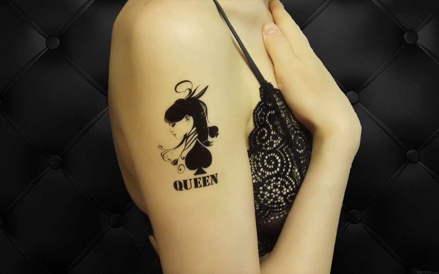 Татуировка "Queen of Spades"