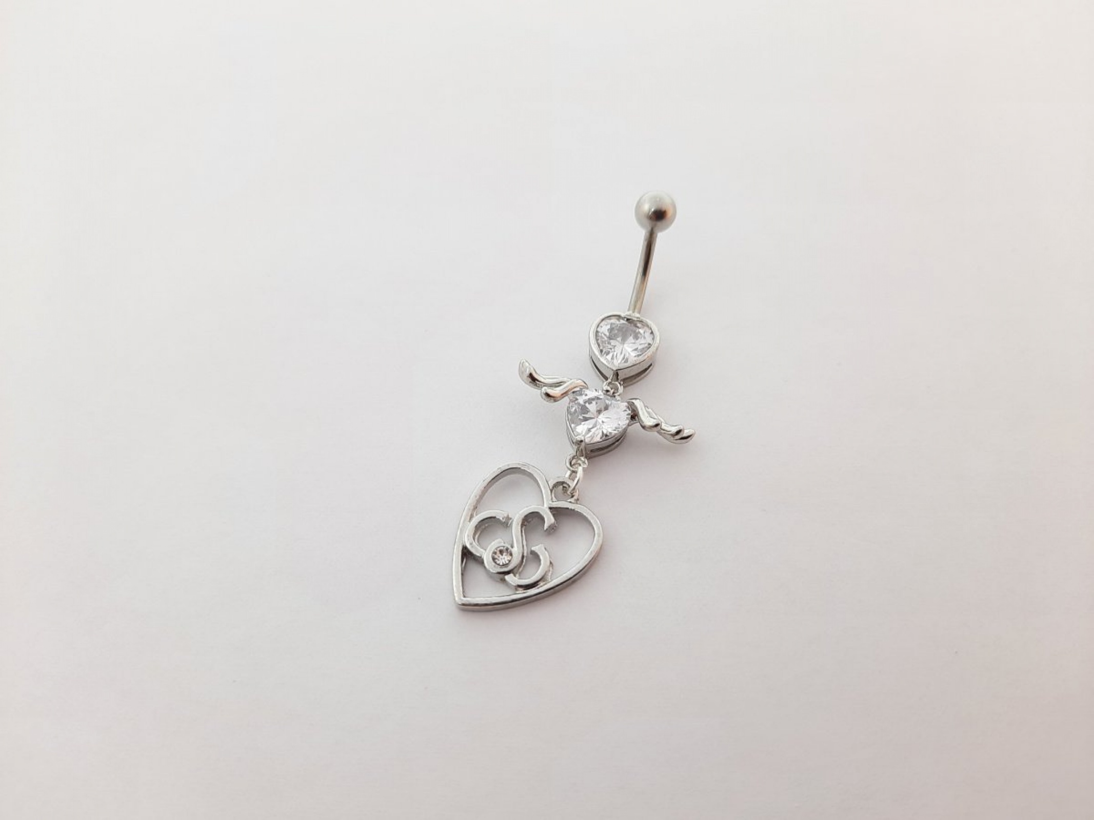 Серьга для пирсинга Sexwife Heart Silver