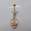 Серьга для пирсинга Sexwife Butterfly Gold