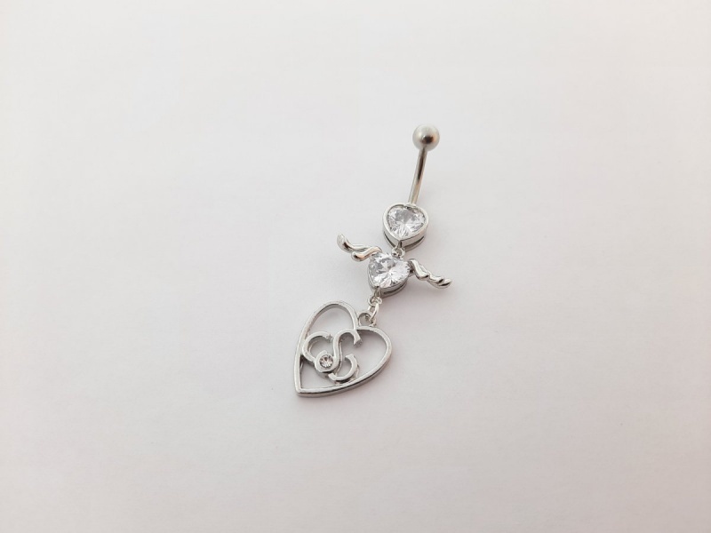 Серьга для пирсинга Sexwife Heart Silver