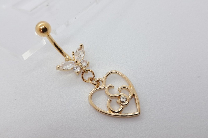 Серьга для пирсинга Sexwife Butterfly Gold