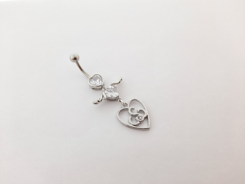Серьга для пирсинга Sexwife Heart Silver